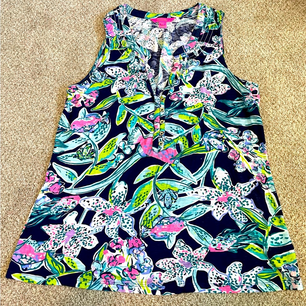 Lilly Pulitzer Essie Top “Sway This Way” Top - Size Large